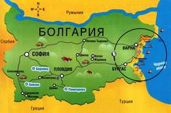 Болгарія карта